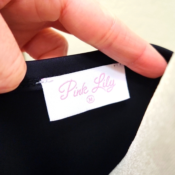 Pink Lily Keep Going Black High Neck Active Dress - Picture 4 of 10